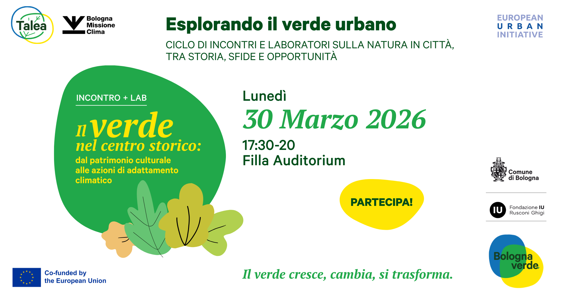 nuovo ciclo esplorando il verde urbano 2026